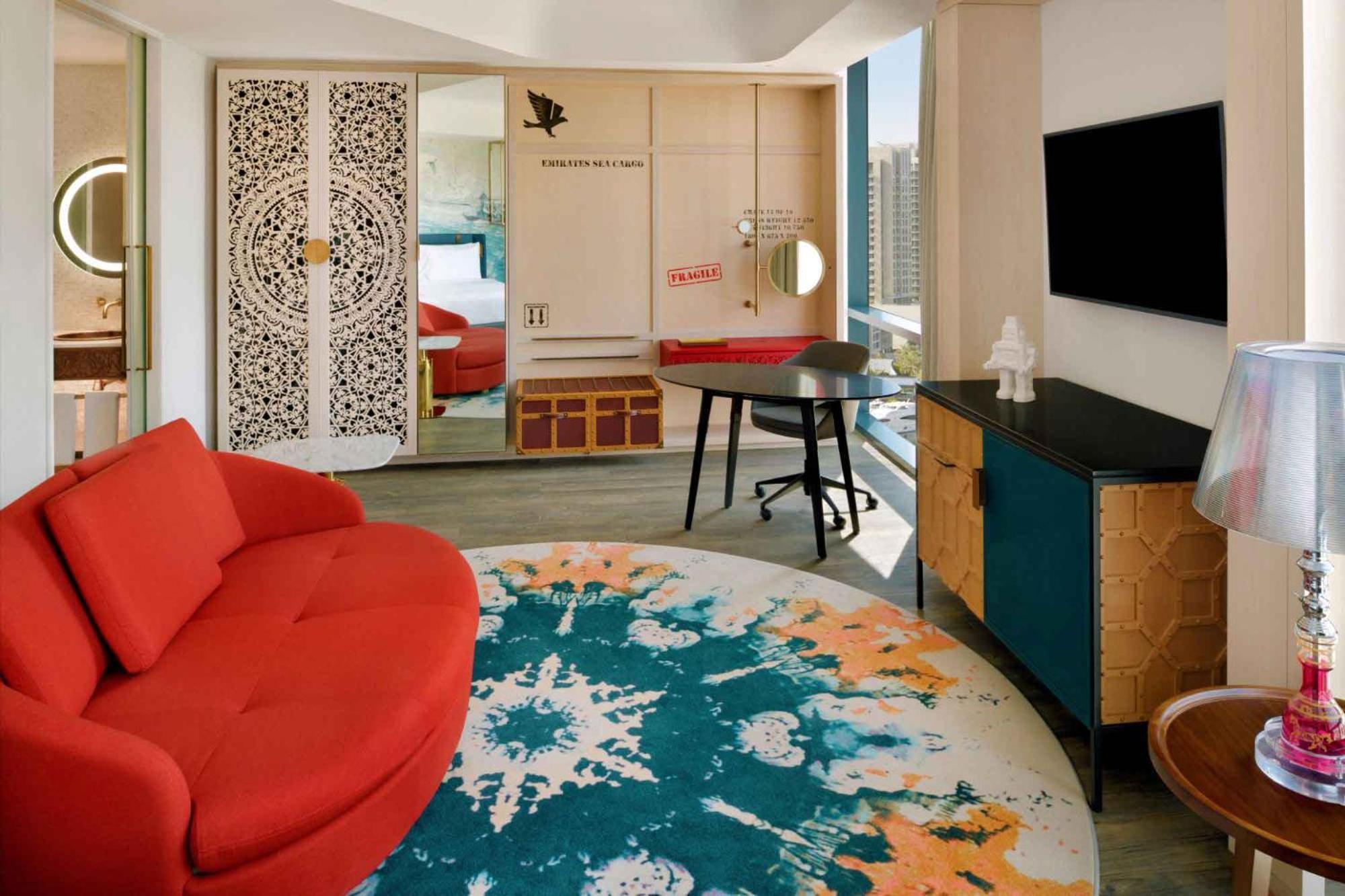 Junior Suite met kingsize bed en uitzicht op de Creek