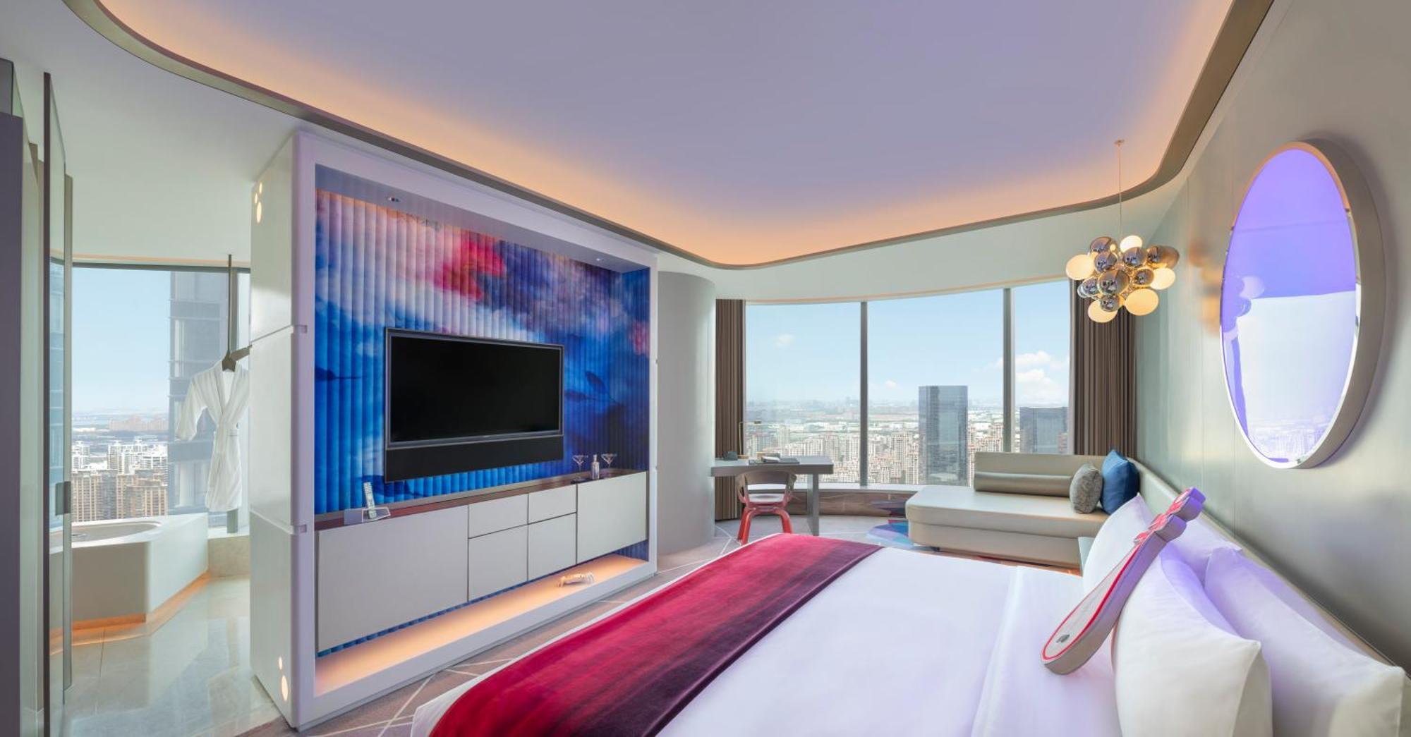 Sensational King, Guest room, 1 King, Suzhou Center view
