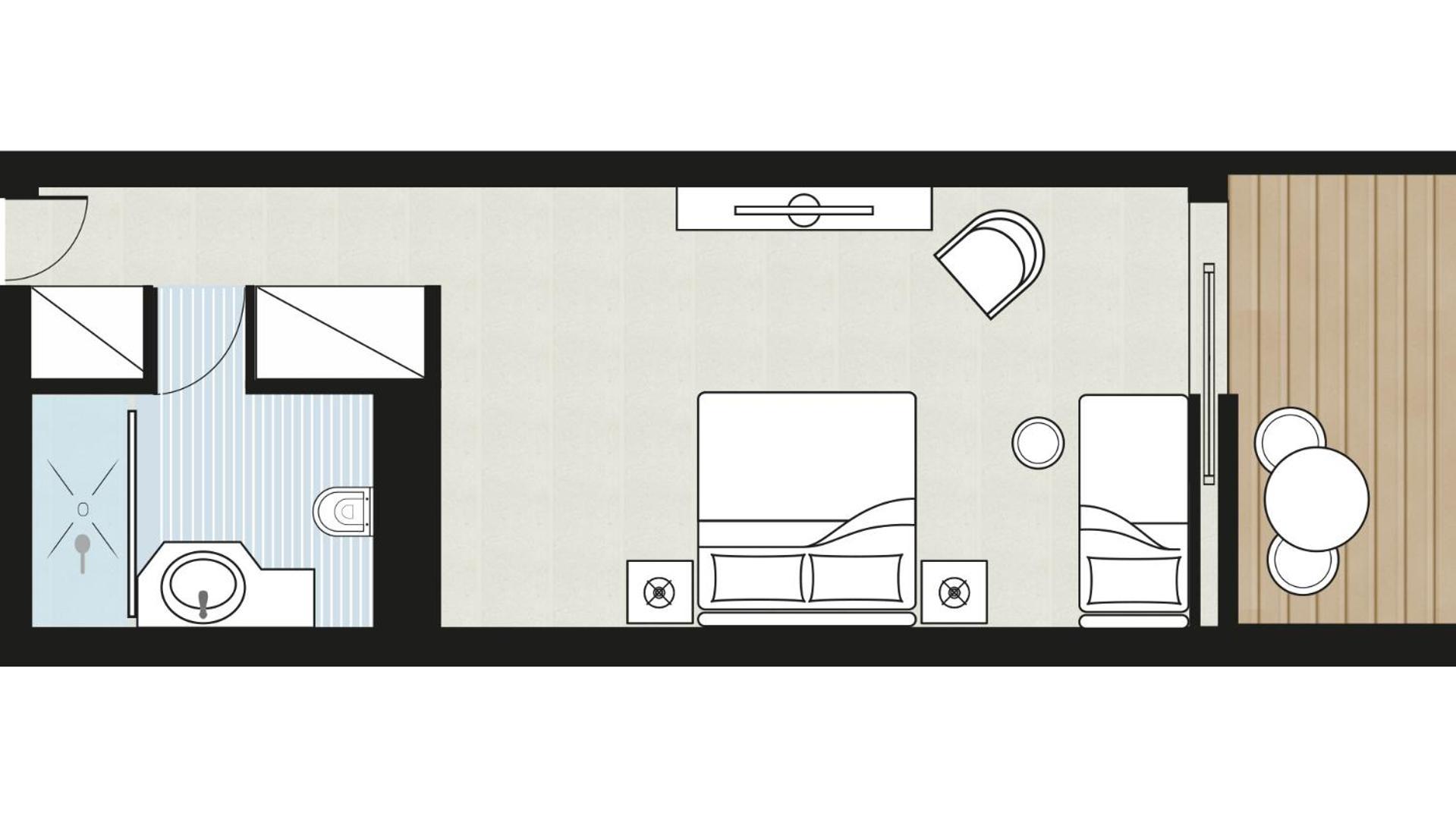 Open Plan Suite Sea View