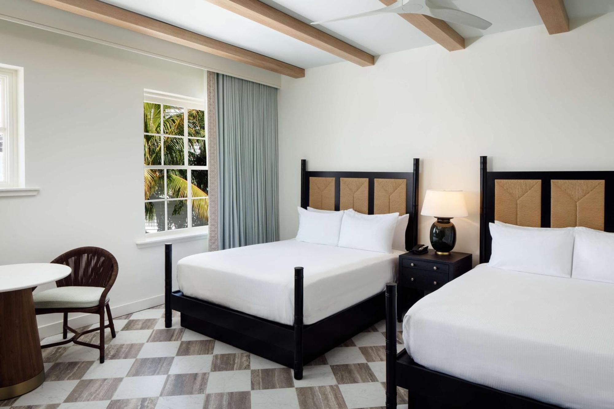 Queen Room with Two Queen Beds and Partial Ocean View