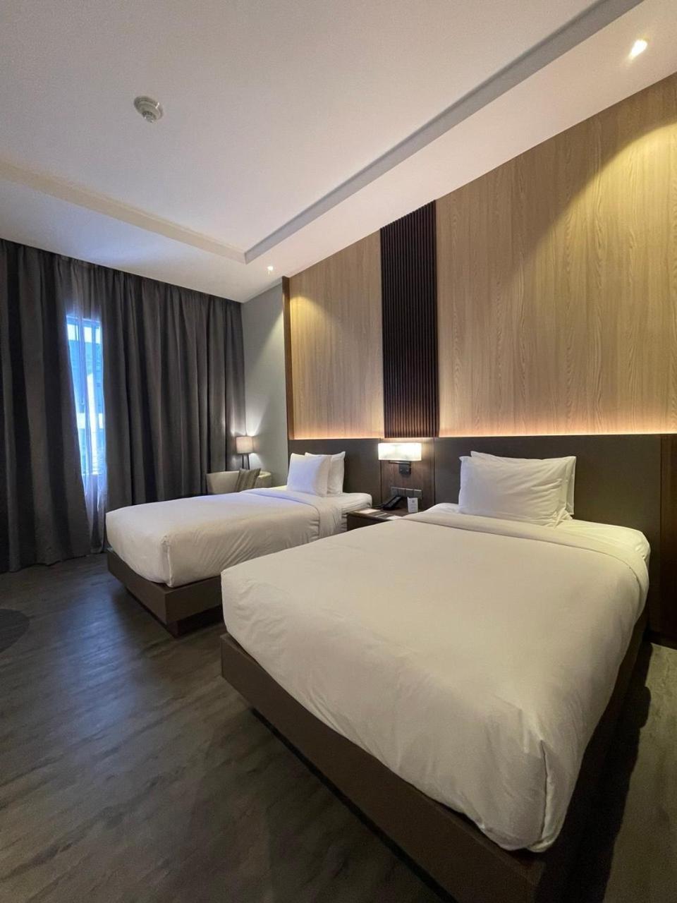 Double Room with Two Double Beds and City View