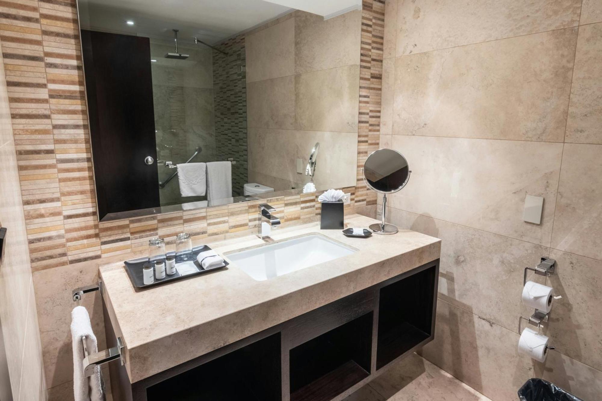 Double Room with Two Double Beds and Roll-In Shower - Mobility Accessible