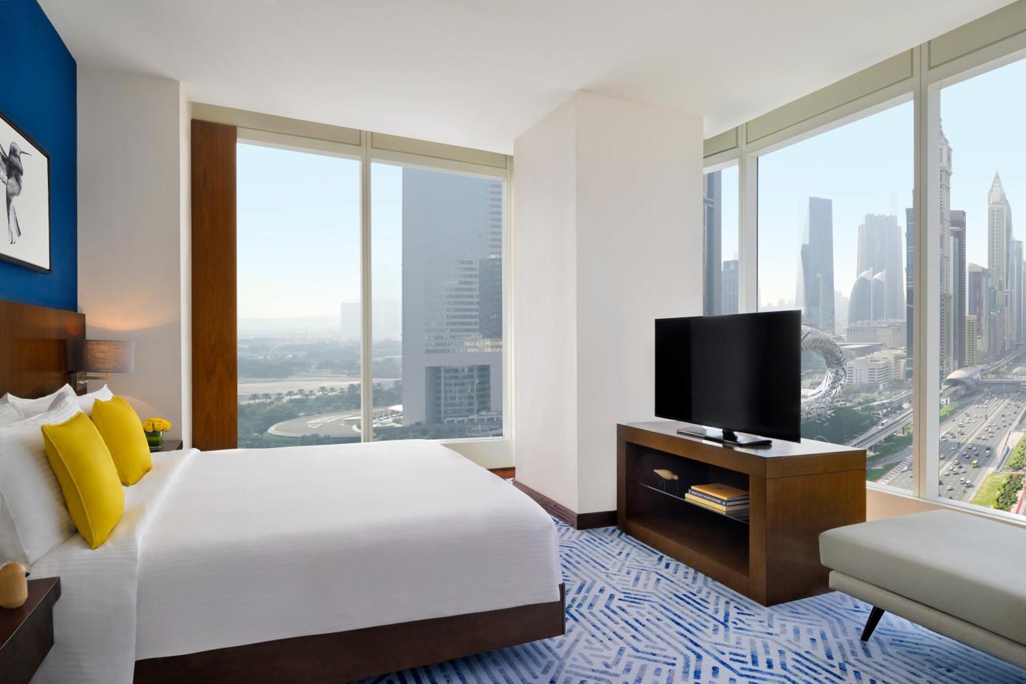 Premium Kamer met Kingsize Bed en Uitzicht op de Skyline