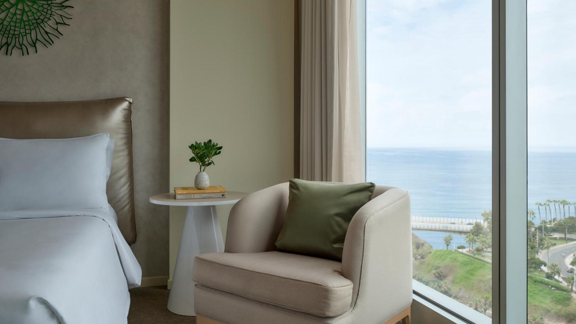 Premium Double Room with Two Double Beds and Sea View