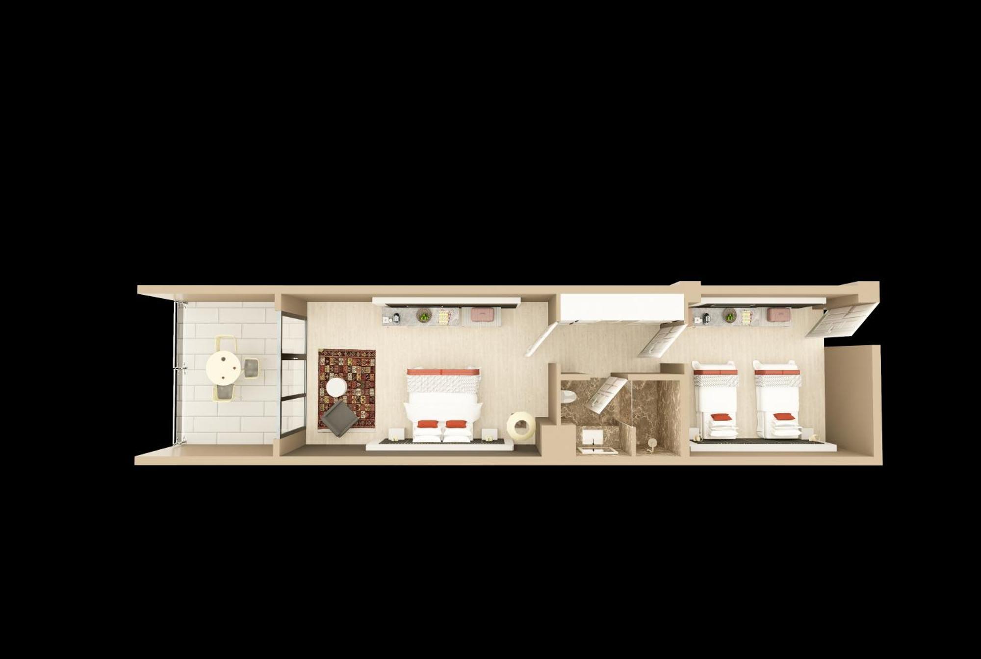 Quadruple Room with Sea View