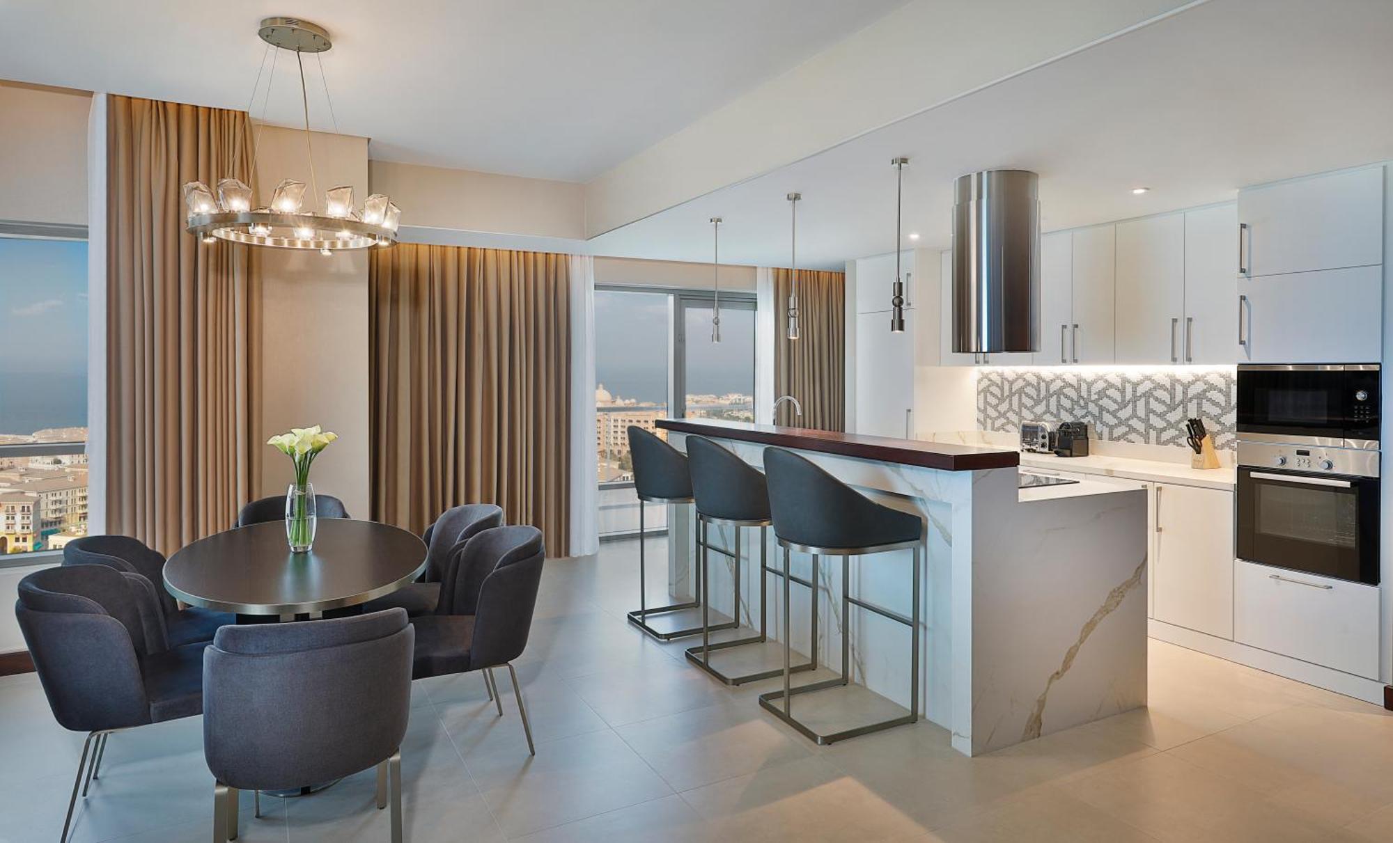 Two-Bedroom Skyline Suite with Panoramic View and Balcony