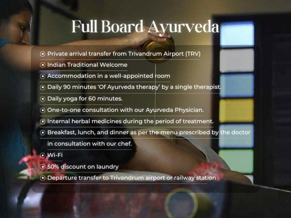 Heritage Premium Ayurveda Retreat with Breakfast, Lunch & Dinner, Daily 90-Min Ayurveda Therapy, Yoga & TRV Airport Transfers