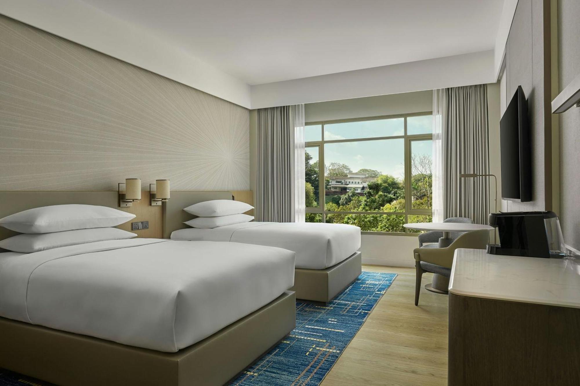 Executive Double Room with Two Double Beds and City View