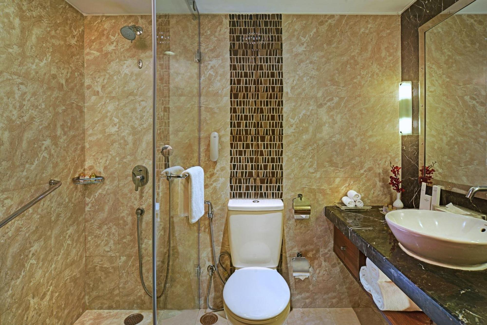 Standard Room Enjoy Happy Hours 11 on Beverages 12 PM-6 PM Except Dragon House on Spa Laundry service INR 500 credit on buffet at Mosaic Restaurant,631814997:JPEG