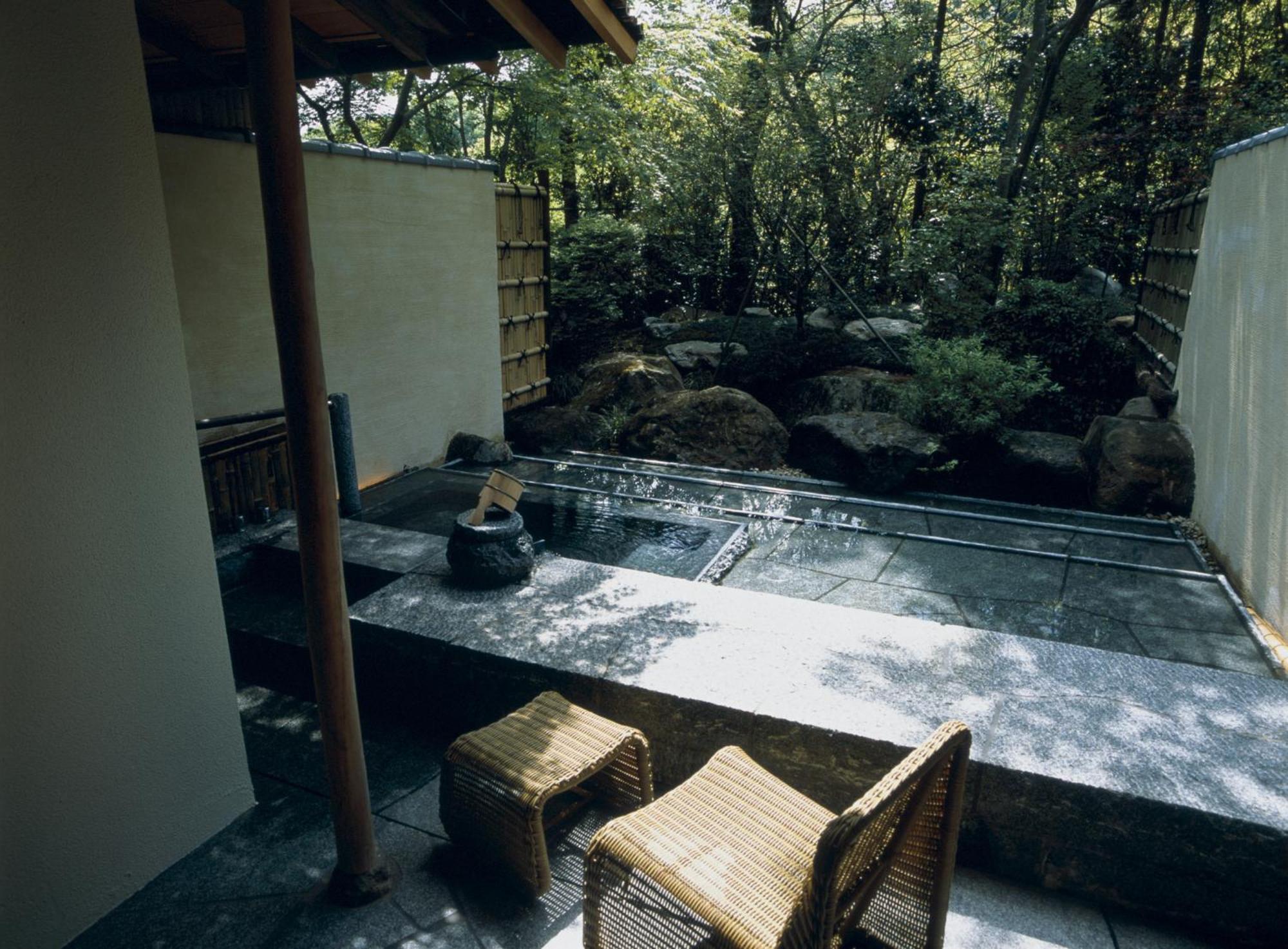 Japanese-Style Room with Open-Air Stone Bath