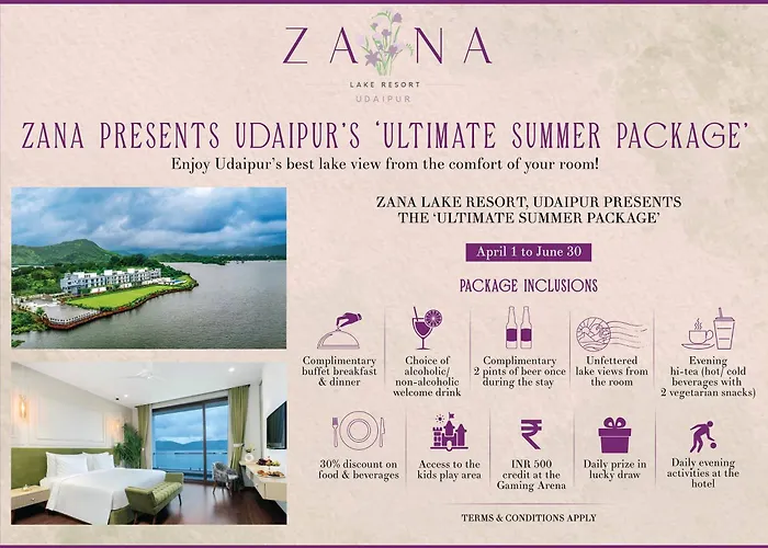 Zana Lakeview Resort - Most Scenic Lakeside Resort Udaipur